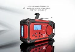 Cheapest 🎁 Emergency Solar Hand Crank Radio by Sharper Image 🔥