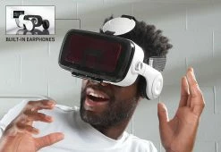 New ๐ Bluetooth VR Headset with Earphones by Sharper Image ๐งจ