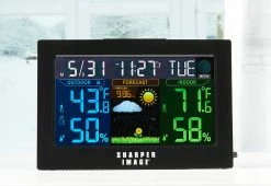 Budget 🔥 Color Weather Station by Sharper Image 🧨