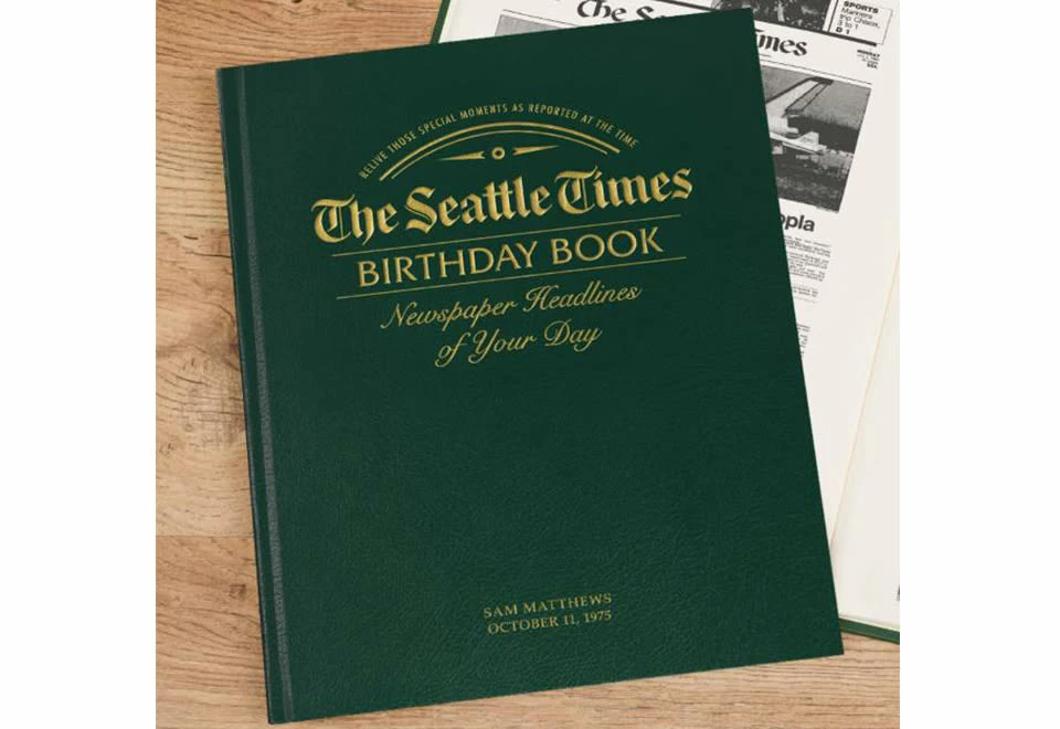 New ๐ฅ The Seattle Times Personalized ๐ฅณ Birthday Book by Signature Gifts, Inc. ๐
