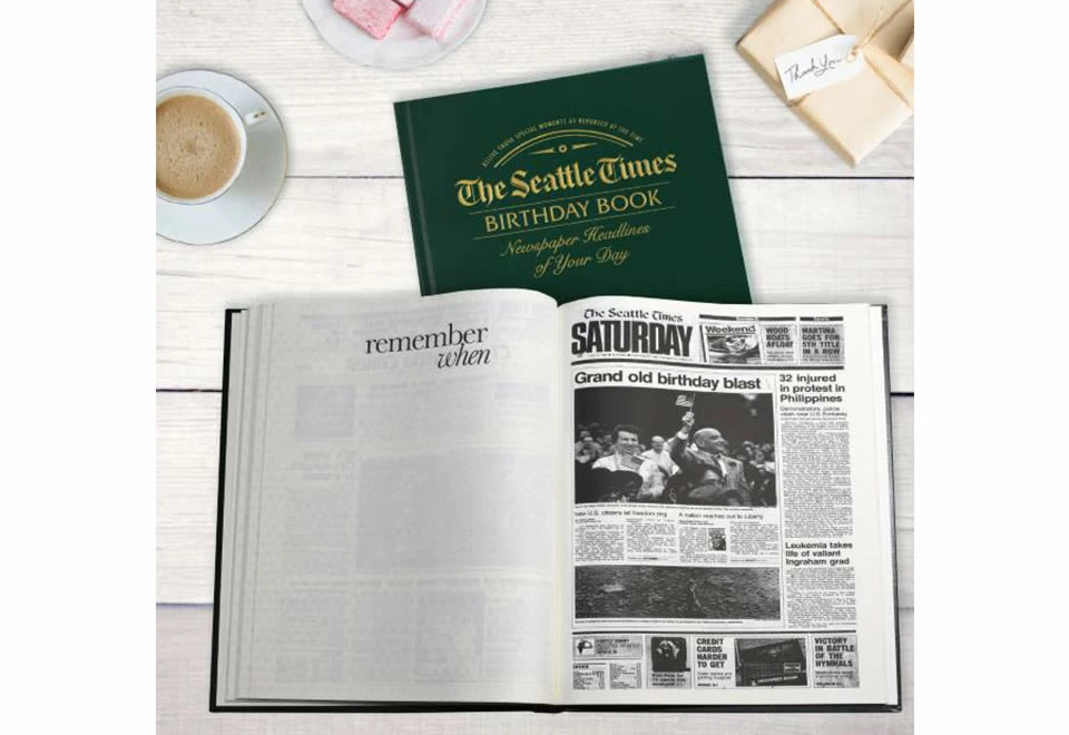 New ๐ฅ The Seattle Times Personalized ๐ฅณ Birthday Book by Signature Gifts, Inc. ๐ - Image 3