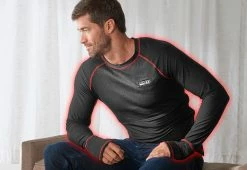 New 🔔 Heated 👕 Shirt Base Layer by Sharper Image ❤️