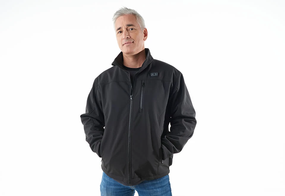 New ๐ฏ Men's Rechargeable Heated Softshell Jacket by Sharper Image ๐ - Image 4