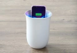 Cheap ๐ Wireless Charging Station with UV Sanitizer by MyKronoz (Bow USA) ๐งจ