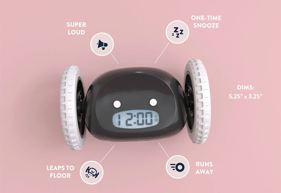 Promo 😉 Alarm Clock on Wheels by Clocky LLC 🛒 - Image 13