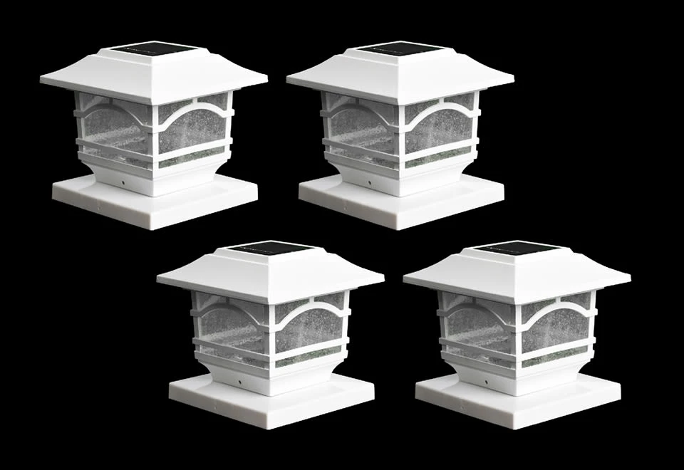 Coupon 😀 Solar Powered Post Lights (Set of 4) by Maxsa Innovations 🛒 - Image 3