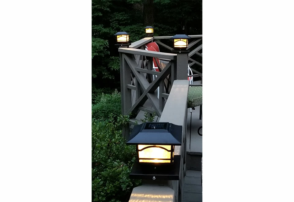 Coupon 😀 Solar Powered Post Lights (Set of 4) by Maxsa Innovations 🛒 - Image 5