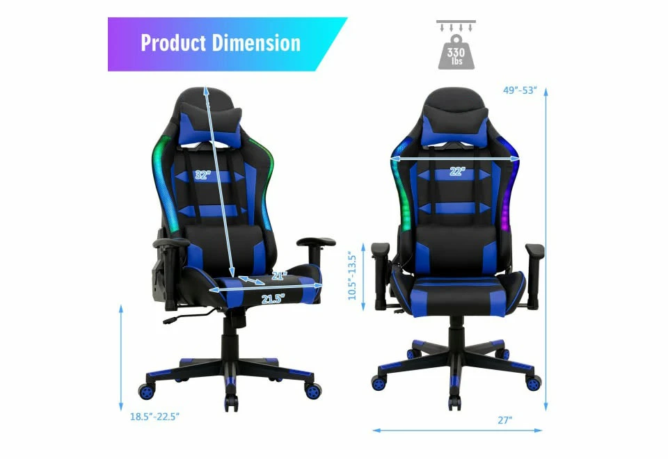Best Sale ๐ Remote Adjustable Swivel Gaming Chair by GoPlus (Costway) ๐ฏ - Image 8